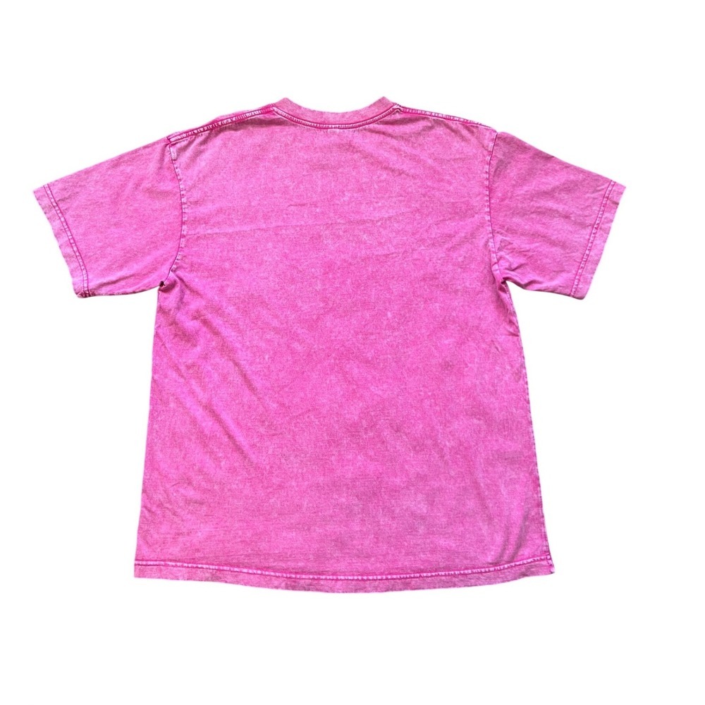 Huan 3 Pink Acid Wash Short Sleeve T-Shirt Womens Size Medium (0945) - Picture 3 of 7